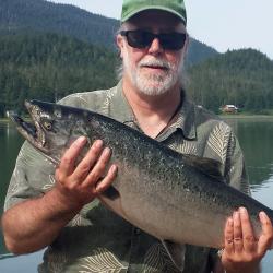 David Hanson holding a large fish