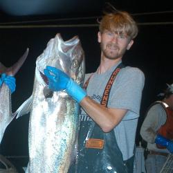 Jakub Kircun with large fish.
