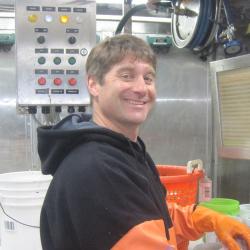 Paul Kostovick in a lab. 