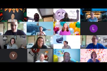 A screenshot of a MACS daily virtual meeting.