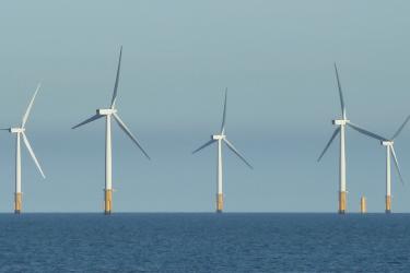 Offshore sea wind turbines