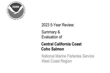 Central California Coast Coho Salmon 5-Year-Review cover