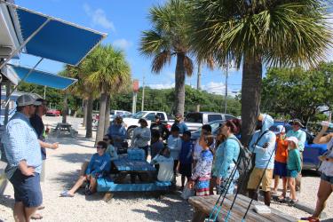 NOAA and NPT discuss the upcoming day of fishing