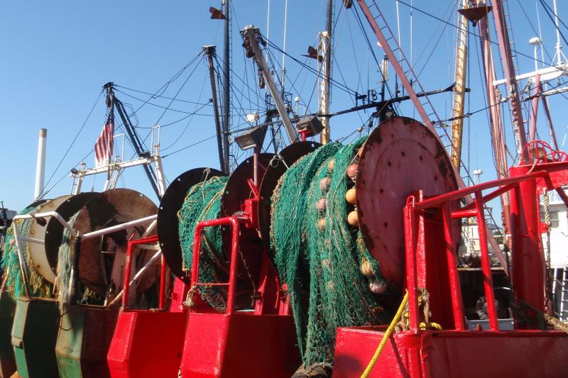 Fishing nets at harbor