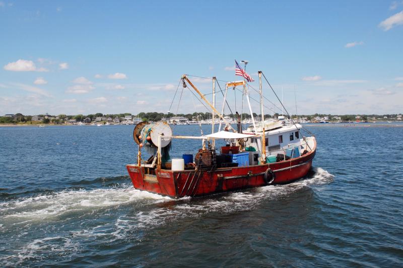 Fishing vessel in Point Judith, Rhode Island. 