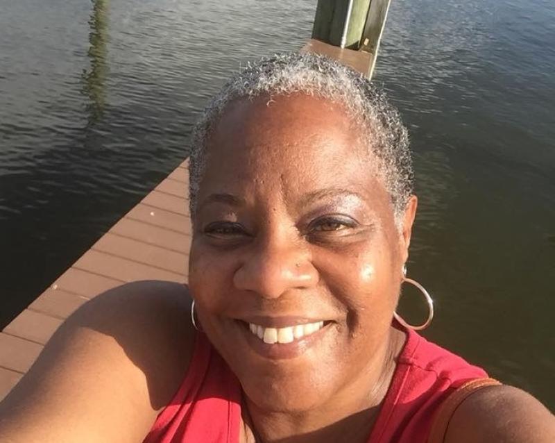Gail Haynie enjoying some time on the water.