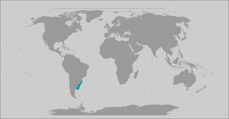 Striped smoothhound shark range map
