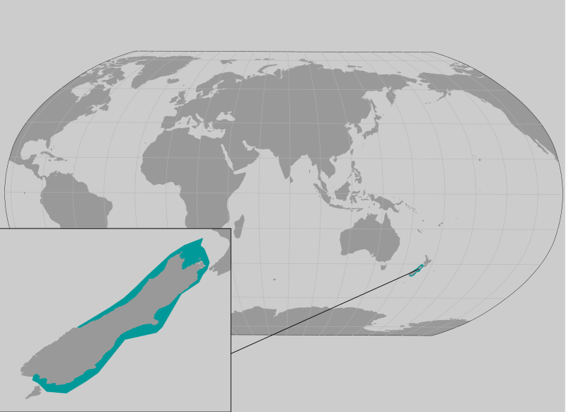 Hector’s Dolphin range map