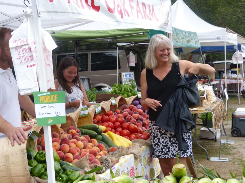 Janet Coit visits a farmer’s market