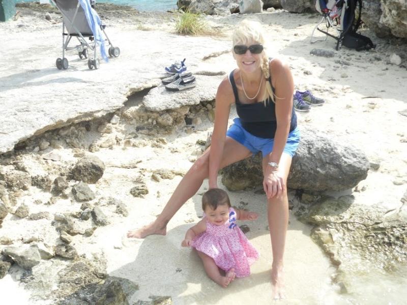 Beth and daughter at the beach