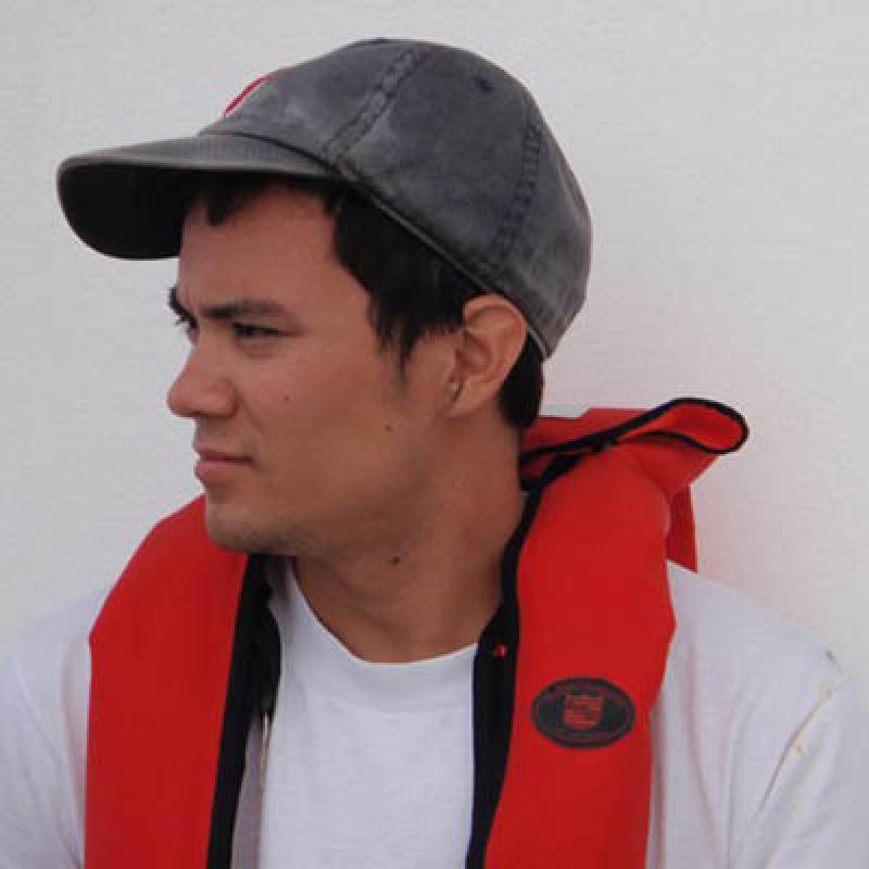 Giovanni Gianesin wearing pfd. 