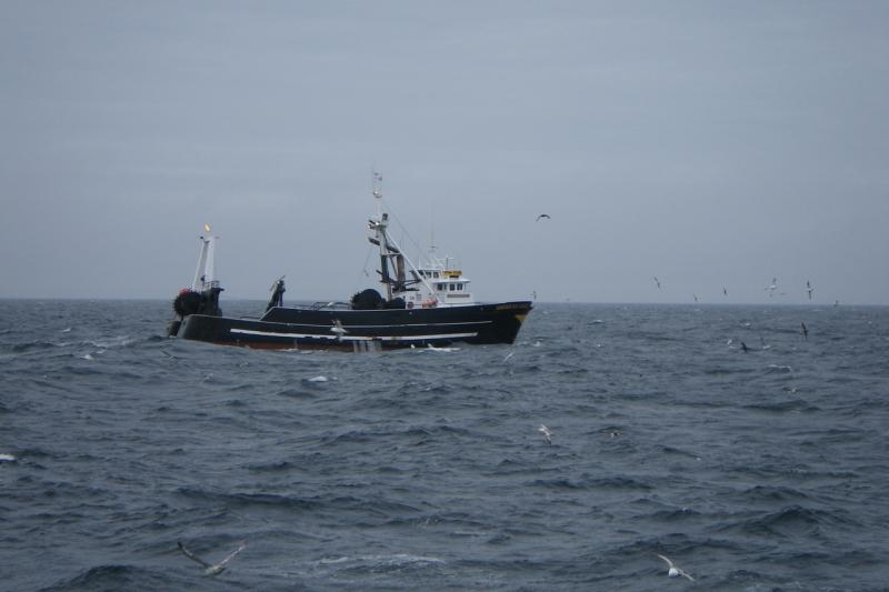 photo of a trawler in the Gulf of Alaska