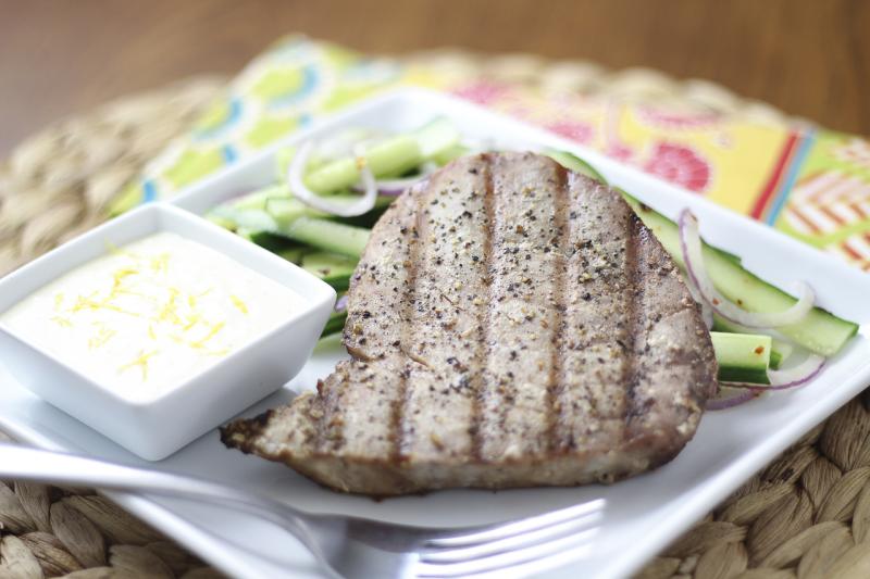 grilled tuna lemon with mayo_Mariners Menu_photo by Vanda Lewis_NC Sea Grant.jpg